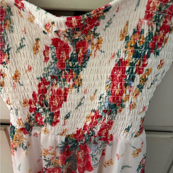 Maurices Floral Smocked Dress - Red and White - Picture 5 of 6